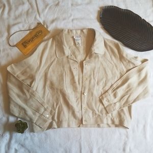 • Talbots • Linen Button Down Shirt